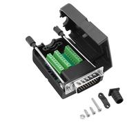 XMSJSIY DB26 Adaptateur de connecteur de dérivation sans soudure RS232 D-SUB 26 broches série vers carte de module PCB pour connexions de câblage DIY (DB26 mâle)