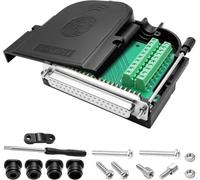 XMSJSIY DB37 Adaptateur série D-SUB femelle sans soudure 37 broches | DB37 RS232 D-SUB Adaptateur de module de bornier femelle 37 broches vers PCB sans soudure