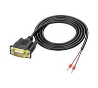 XMSJSIY DB9 RS485 - Câble adaptateur série D-SUB 9 broches vers câble de rechange 2 broches - Commande : 3-8 avec bornes sans soudure - 1,5 m/4,29 ft (DB9 mâle)