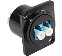 XMSJSIY LC LWL Panneau Mount Adapter Connecteur D-TType LC Femelle à Femelle Coupleur Unique Mode Multimode Module Socket pour Fibre Optique Réseau LAN Patch Panel