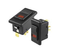 XMSJSIY Lot de 2 interrupteurs électriques universels à 5 broches CC 12 V/24 V 20 A pour lève-vitre électrique électrique pour voiture, moto, bateau