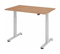 XMST 12 S | Bureau - 120 x 80 Noyer réglable en hauteur électriquement