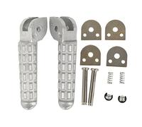 XMT-MOTOR Moto Argent Passager Arrière Repose-pieds Pédales Pied Peg footrest pour DUCATI Monster 696 796 2009 2010 2011 2012 2013 2014