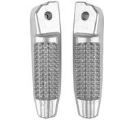 XMT-MOTOR Moto Argent Passager Arrière Repose-pieds Pédales Pied Peg footrest pour F800R '05-'13 K1300R K1300S '08-'13 K1200R '04-'08 K1200S '03-'08 R1200S HP2 '04-'06