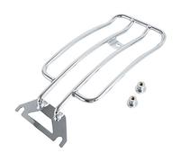 XMT-Motor Siège Solo Porte-Bagage Chrome pour Harley Davidson Touring Electra Glide Road King FLHT FLHR 1997-2005