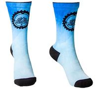 XMTBSTYLE Chaussettes Running Homme - Chaussette Running Femme - Crossfit - Trail Running - Soquettes Hommes Bike Tennis Padel - Socquettes Original Compression Couleurs - Cycliste 37-42 BLEU