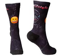 XMTBSTYLE Chaussettes Running Homme - Chaussette Running Femme - Crossfit - Trail Running - Soquettes Hommes Bike Tennis Padel - Socquettes Original Compression Couleurs - Cycliste 37-42 EMOJI