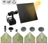 XMTECH 1,8W 7V Pompe solaire pour étang Kit pompe solaire pour fontaine Pompe à eau solaire pour jardin, petit étang