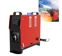 XMTECH 12 V 8 kW Diesel Chauffage à air diesel Chauffage à air avec télécommande LCD Moniteur & Silencieux pour voiture, RV, Bateaux et camping-car, Rouge + télécommande