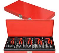 XMTECH 131-pièces tarauds Kit de réparation des filetages Jeu de forets Manchons Auto Moteur M5 M6 M8 M10 M12 Kit d'outils Douille filetée