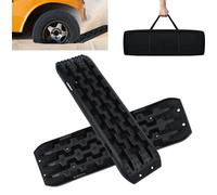 XMTECH 2 pièces Recovery Board Offroad Tracks Aide à la traction Tapis de traction Aide au démarrage Échelle de pneus pour véhicules tout-terrain Camping-car Voiture Camionnette