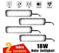 XMTECH 4 pièces Lampe de travail 18W LED Projecteur Offroad Spotlight réflecteur Projecteur de travail pour tracteur agricole Offroad