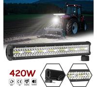 XMTECH 420W LED Projecteur de travail tout-terrain Bar - Feux de route & projecteurs, IP67 Blanc froid
