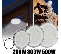 XMTECH 500W LED plafonnier d'atelier lampe d'atelier LED UFO lampe industrielle, spot d'atelier, éclairage industriel d'atelier, blanc froid 6000-6500K