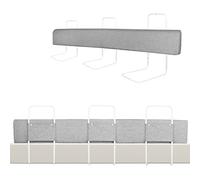 XMTECH Barrière de lit pour enfant - Protection des bords de lit - Réglable en hauteur - 40-60 cm - Protection anti-chute - Gris lin - 200 cm