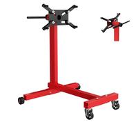 XMTECH Béquille de moteur jusqu'à 450 kg - Levage moteur, support de moteur, cric de transmission, support de transmission - Rotation à 360 °, bras de montage réglables, acier peint, idéal pour