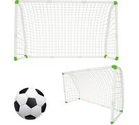 XMTECH but de football buts de football enfants stade de football avec filet PVC, but de football enfants, 180x80x120cm, idéal pour le jardin, le parc, la plage ou le gymnase