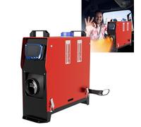 XMTECH Chauffage à air Diesel 12 V 8 KW - Chauffage à air Diesel, Chauffage à air avec télécommande LCD - Moniteur LCD et Silencieux - pour Voiture, RV, Bateaux et Camping-Car, Rouge+télécommande LCD