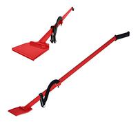 XMTECH Délève-chute pour abattage des arbres 130 cm, levier forgé avec crochet réversible, poignée ergonomique antidérapante, aide à la chute - Soulève-chute pour charges lourdes