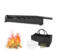 XMTECH Fendeur de bois manuel Fendeur de bois de chauffage pour bois d'allumage Bûche noire pour fendre le bois Fendeur de bois manuel pour intérieur-extérieur, avec sac et gants
