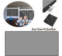 XMTECH filet de protection pour escaliers enfants, 2M noir, filet de protection pour escaliers, filet de sécurité pour balustrades, filet de protection pour escaliers enfants, filet de sécurité pour e