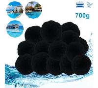 XMTECH Filter Balls Balles de filtration pour filtres à sable, 700g Peut remplacer 25 kg de sable de filtration, pour filtre à sable de piscine Nettoyage de piscine, Noir