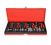 XMTECH Helicoil Kit de réparation de filetage 131 pièces pour perceuse et moteur de voiture M5 M6 M8 M10 M12