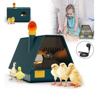 XMTECH Incubateur pour œufs à couver, 10 œufs Couveuse pour œufs de poule, incubateur à œufs avec retournement automatique des œufs et régulation de la température, indicateur d'humidité