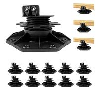 XMTECH Lot de 10 plots de plots de terrasse réglables en hauteur - 30-60 mm