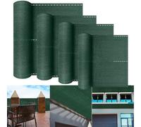 XMTECH Panneau de clôture en polyéthylène haute densité - 150 g/m² - Protection contre le vent, le soleil - Avec serre-câbles - Pour terrain de sport, jardin, balcon - Vert - 1,8 x 10 m