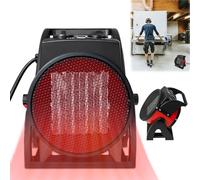 XMTECH Radiateur soufflant électrique en céramique avec 2 niveaux de chauffage jusqu'à 3000 W (3 kW) Chauffage électrique pour chantier, garage, atelier