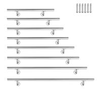 XMTECH Rampe d'escalier en acier inoxydable pour extérieur et intérieur, avec supports muraux et matériel de montage, longueur : 150 cm