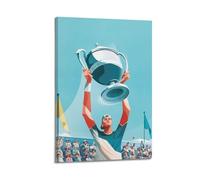XMUXCY Affiches sur toile pour décoration murale de chambre à coucher - Poster créatif - Trophée de tennis gagnant - Décoration sur toile - 50 x 75 cm - Style cadre