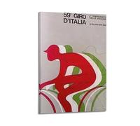 XMUXCY Poster vintage d'événement sportif 59e Giro d'Italia - Affiches d'art pour décoration murale moderne pour chambre familiale, chambre à coucher et bureau - 50 x 75 cm
