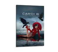 XMXPOSTARS Cardi B-Am I The Drama Poster Home Decotation Music Décoration murale sur toile avec cadre 40 x 60 cm