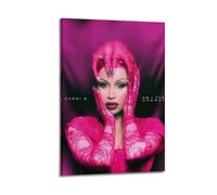 XMXPOSTARS Cardi B-Am I The Drama Poster Home Decotation Music Décoration murale sur toile avec cadre 40 x 60 cm