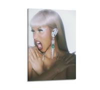 XMXPOSTARS Cardi B - Am I The Drama Poster Home Decotation Musique Décoration murale pour chambre - 60 x 90 cm - Style esthétique - Cadre