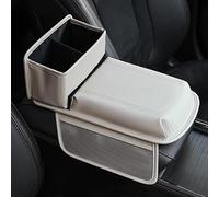XMYCD Coussin Accoudoir Voiture pour BMW 4 Series(2door) F32 2013-2019, Étui de Protection D'accoudoir Console Centrale en Cuir PU, Accessoires Intérieurs,White