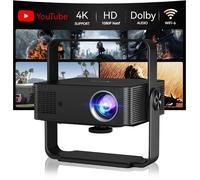 XNAN mini vidéoprojecteur portable Full HD 1080P natif, support 4K, WiFi 6, Bluetooth 5.2, Android 13, 32-120 pouces