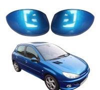 XNASU Couvercle de Rétroviseur pour Peugeot 206 207 2003-2009, Coque Miroir d'aile Latérale Capuchon Boîtier Gauche Droit Voiture Remplacement, Blue- 1 Pair
