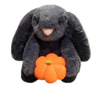 XNAUVOI Jouet en Peluche Lapin, Halloween Citrouille Lapin Poupée Peluche, Halloween Lapin Animaux en Peluche Kawaii Lapin pour Noël Halloween Pâques pour Enfants - 18 cm