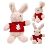 XNAUVOI Lapin Poupée d'animaux, 30 cm Kaki Peluche Lapin, Lapin Animaux Jouet en Décoration Jouets en Peluche pour Animaux Mignons Kawaii Lapin pour Enfant Garçons et Filles