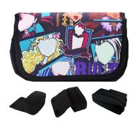 XNAUVOI Monster Étui à Crayon, Trousses Crayons Grande Capacité, Etui à Crayons Dessin Animé Sac de Papeterie de Bureau Portable pour Étudiant Adolescent Garçon Fille, École