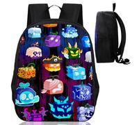 XNAUVOI Sac à Dos Enfant, Sac à Dos Fruits, Animé Sac d’école Jeu, Cartoon Cartable pour Enfants École ou Voyage (30 x 13 x 40 cm)