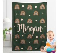 XNBTIM Couverture Bebe Personnalisée Prénom, Couverture Personnalisée Bébé Enfant Maternelle Sieste Fille, Couvertures et Plaids Personnalisé pour NouveauNés et Cadeau Personnalisé Bebe Enfant Femme