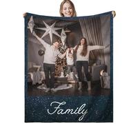 XNBTIM Plaid Personnalisé,Couverture PersonnaliséE,Plaid Personnalisé Photo,Cadeau Personnalisé,Photo Personnalisé Cadeau,Idée Cadeau Femme,Couple,Maman,Cadeau pour Son Copain,Anniversaire