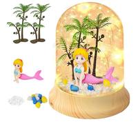 Xndryan Cadeaux pour filles de 3 à 12 ans, faites votre propre veilleuse sirène, cadeaux à faire soi-même pour enfants, arts et travaux manuels pour filles, cadeaux d'anniversaire