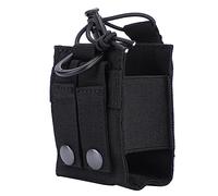 Xnferty Molle Dump Pouch Inter Téléphone Sac de Rangement Sports de Plein Air Radio Pouch Léger Militaire Bouteille d'eau Sac de Rangement Pochette pour Système Molle(Noir)
