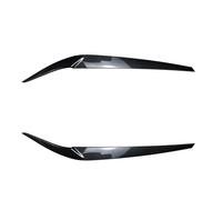 XNFUR 2 pièces autocollants de garniture de couverture de sourcils de paupières de phare, Convient for, série 5 G30 525i 530i 2017-2021 couvercle des yeux d'aspect carbone noir brillant de voiture So