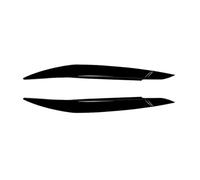 XNFUR Garniture de couverture de sourcil de lampe de phare de voiture, Convient for paupières de phares de voiture X6 E71 2008-2014 Sourcils de phares de voiture(Gloss Black)